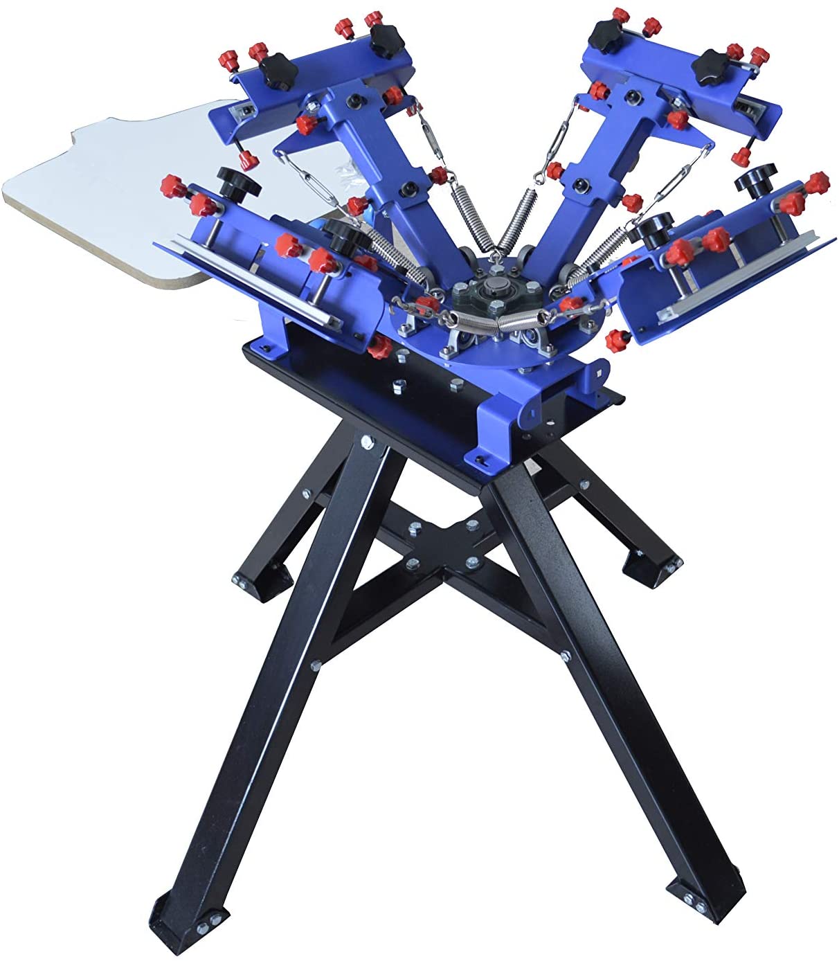 TECHTONGDA 4 Color 1 Station Screen Printing Machine 