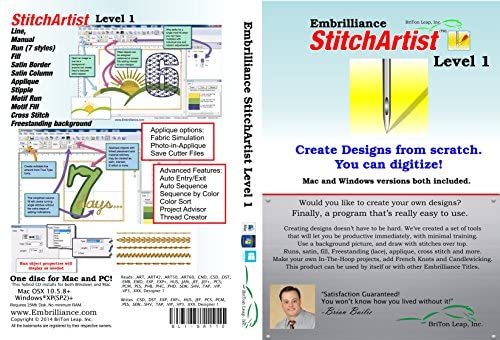 Embrilliance StitchArtist Level 1