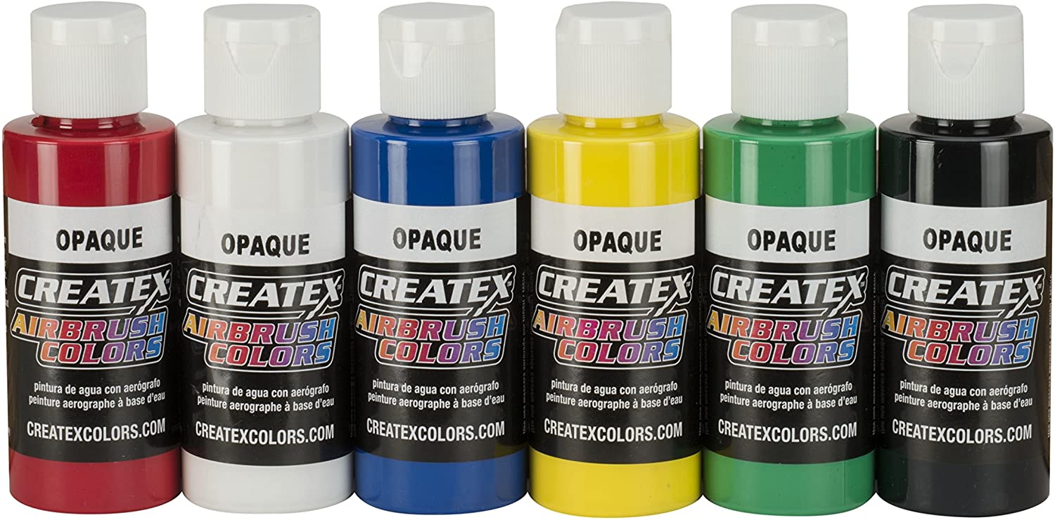 Createx Colors 5803-00 Opaque Airbrush Paint Set