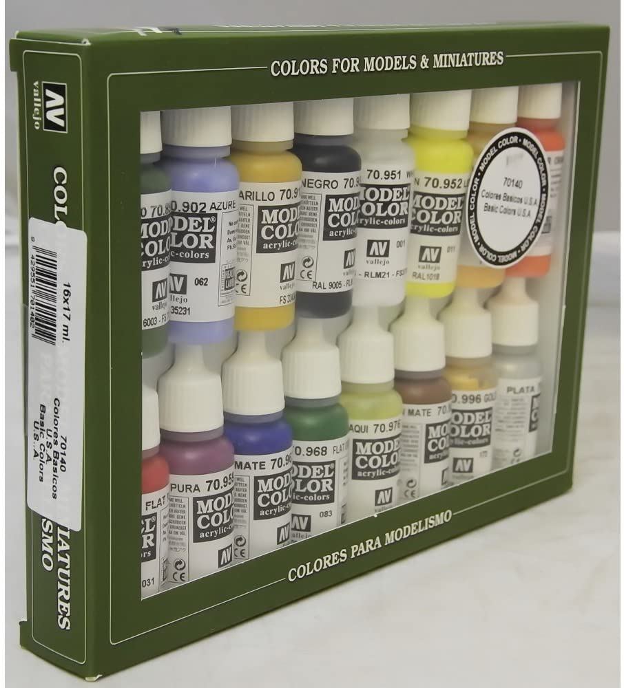 Vallejo Basic USA Colors Paint Set