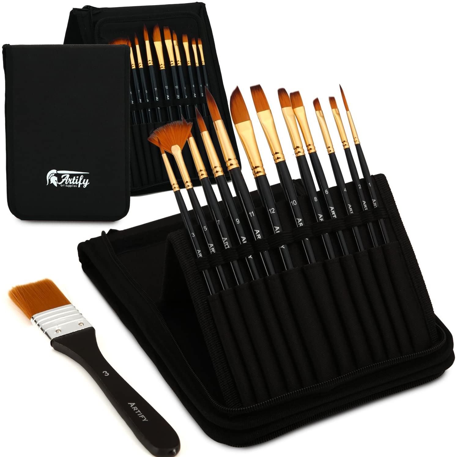 Artify 12 Pcs Paint Brush Set