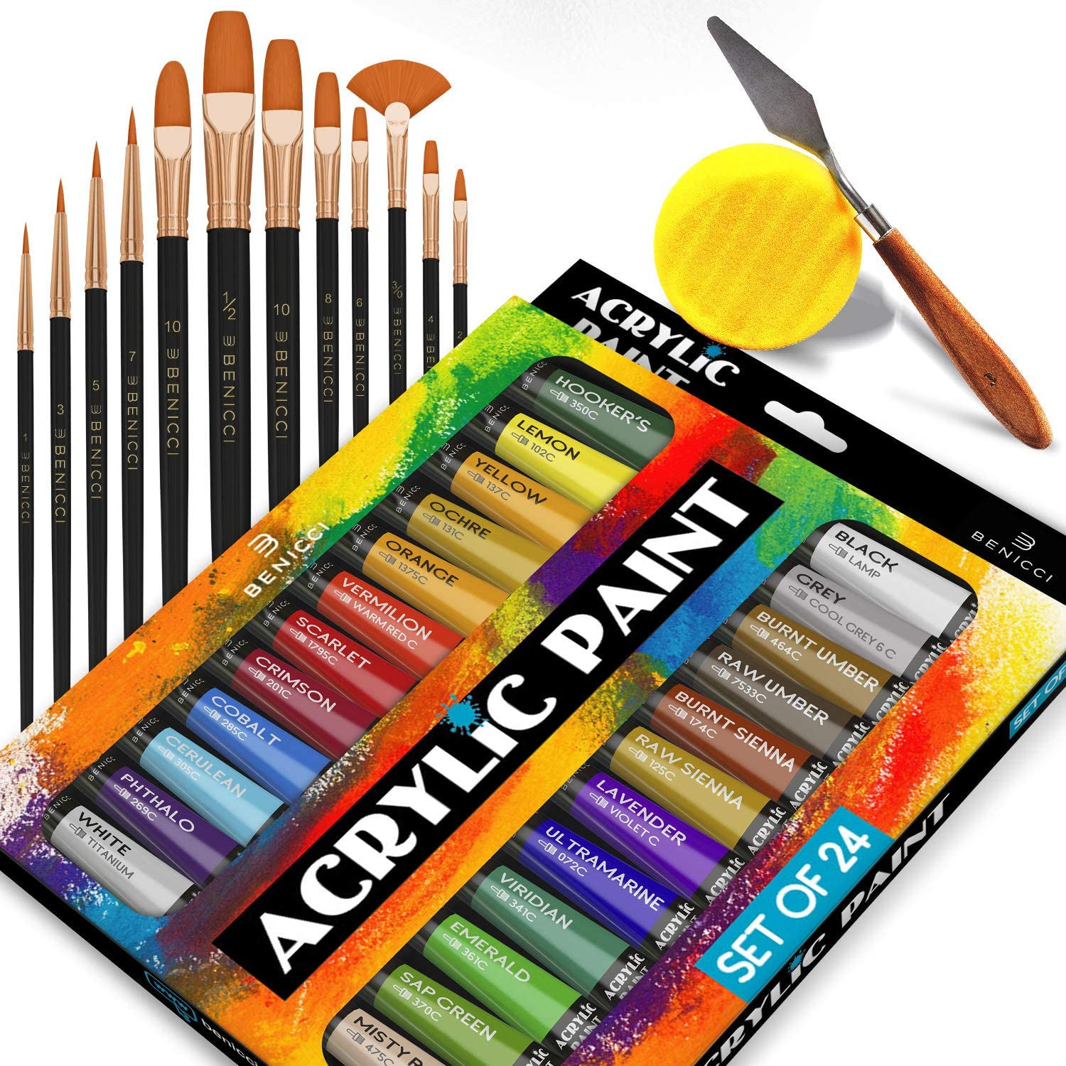 Benicci Complete Acrylic Paint Set