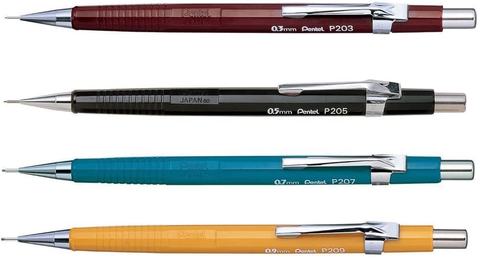 Pentel P200 Series Auto Mechanical Pencil Set