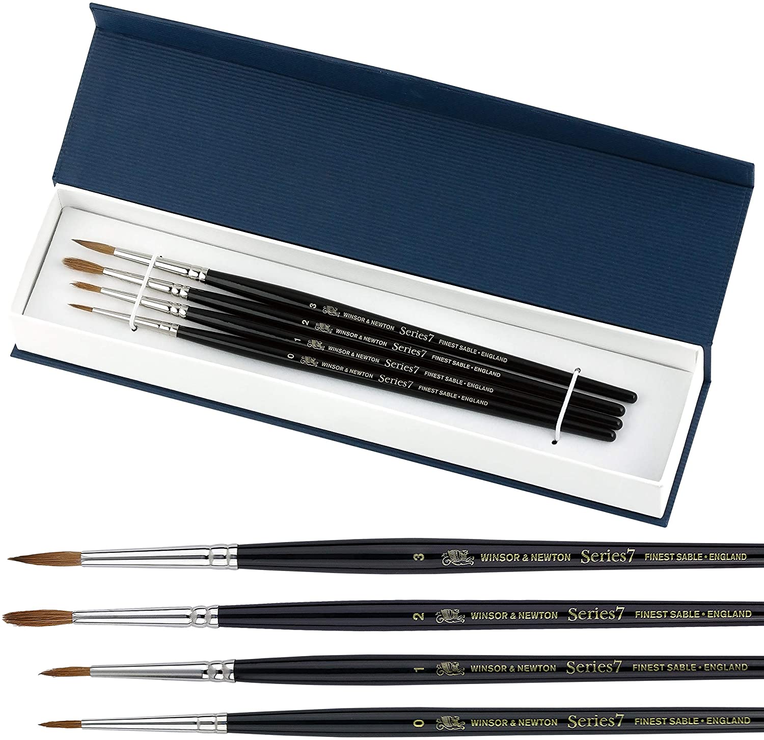 Winsor & Newton Series 7 Kolinsky Sable Watercolor Brushes