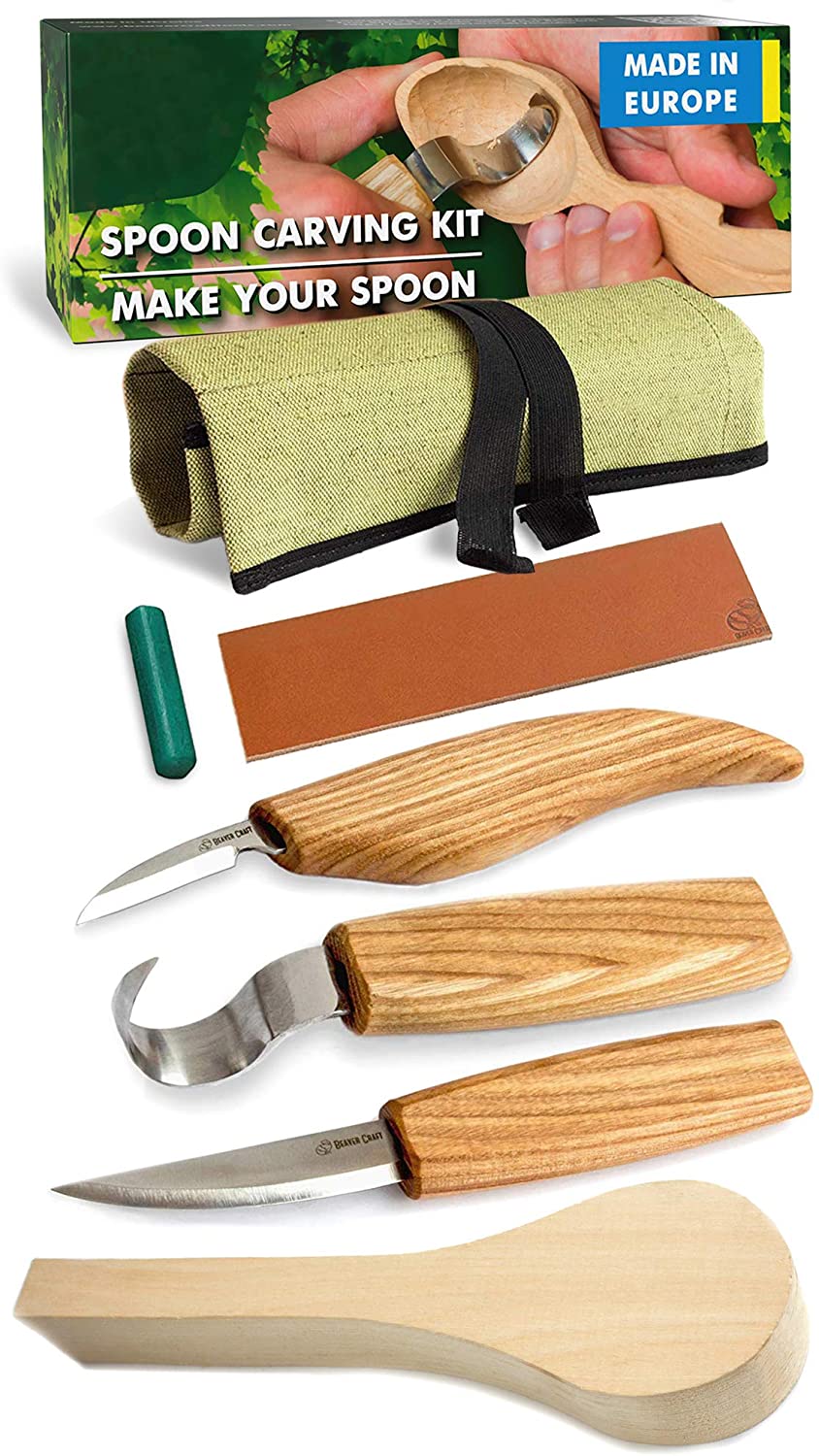 BeaverCraft S13B1 Wood Spoon Carving Tools Kit 