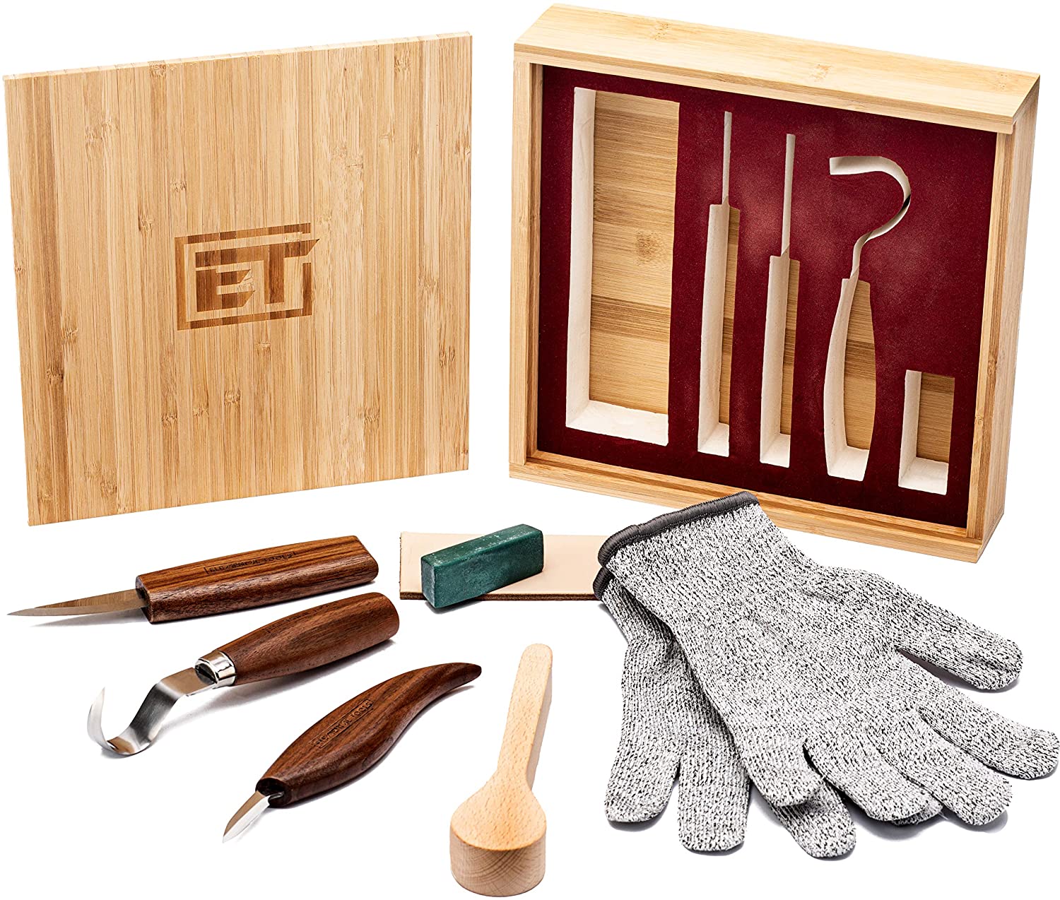 Elemental Tools 9pc Wood Carving Tools Set 
