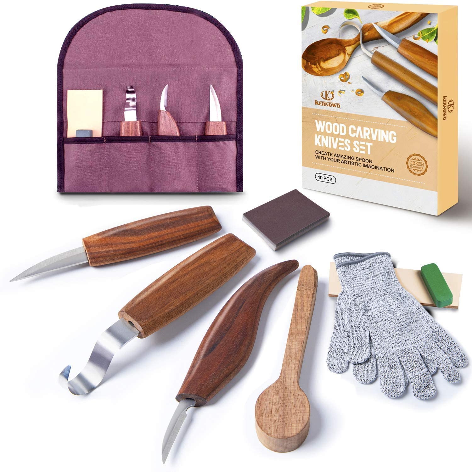 KERNOWO Wood Carving Knife Set