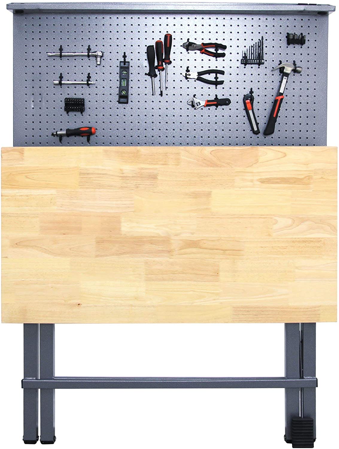 Might Foldable Workbench and Garage Tool Organizer