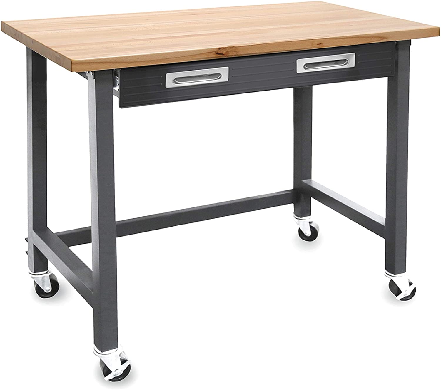 Seville Classics UltraGraphite Wood Top Workbench on Wheels