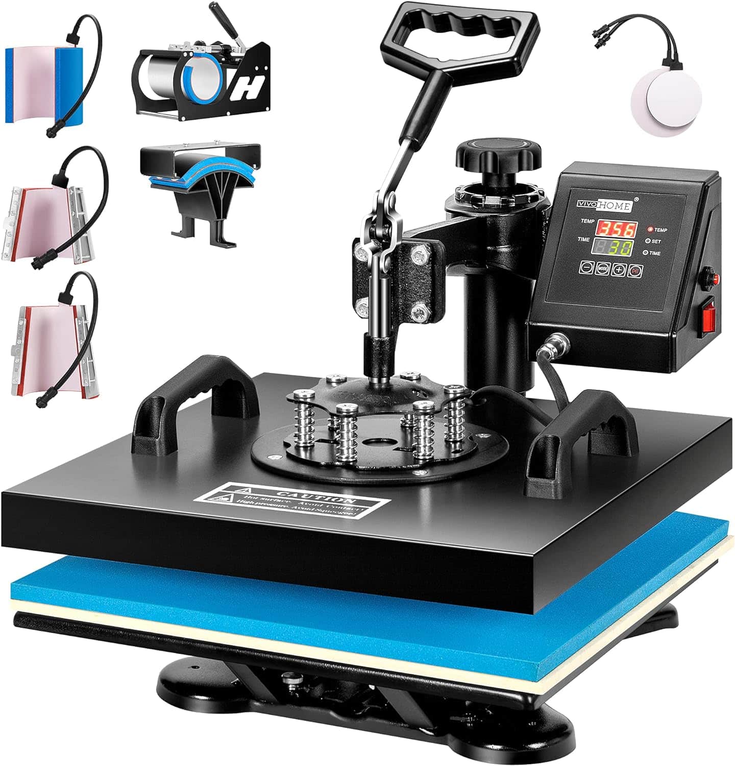 VIVOHOME 8 in 1 Combo Heat Press Transfer Machine